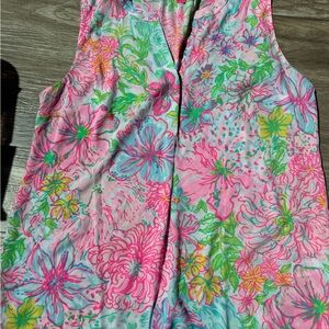 Lilly Pulitzer Floral Tank Top - Pink, Green, Blue